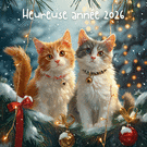 Chats adorables pour une belle ann&eacute;e 2026